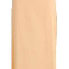 Orange Silk Long Skirt