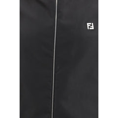 Black Polyester Shell Jacket