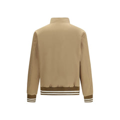Beige Polyester Bomber
