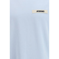 تي شيرت قطني أزرق