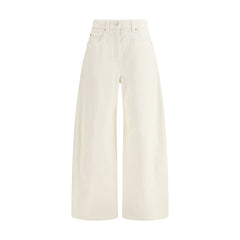 Beige Cotton Pants