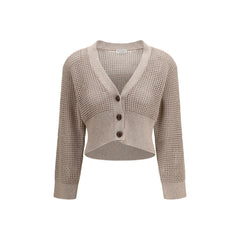 Beige Cotton Cardigan
