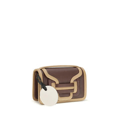 حقيبة كتف من جلد العجل البني Bos Taurus