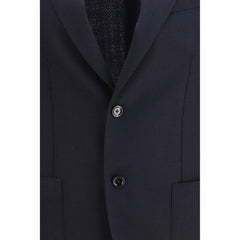 Blue Fleece Wool Blazer