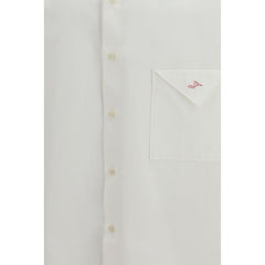 قميص قطني أبيض