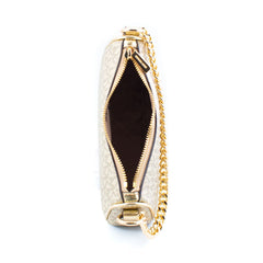 Gold Canvas Shoulder Bag