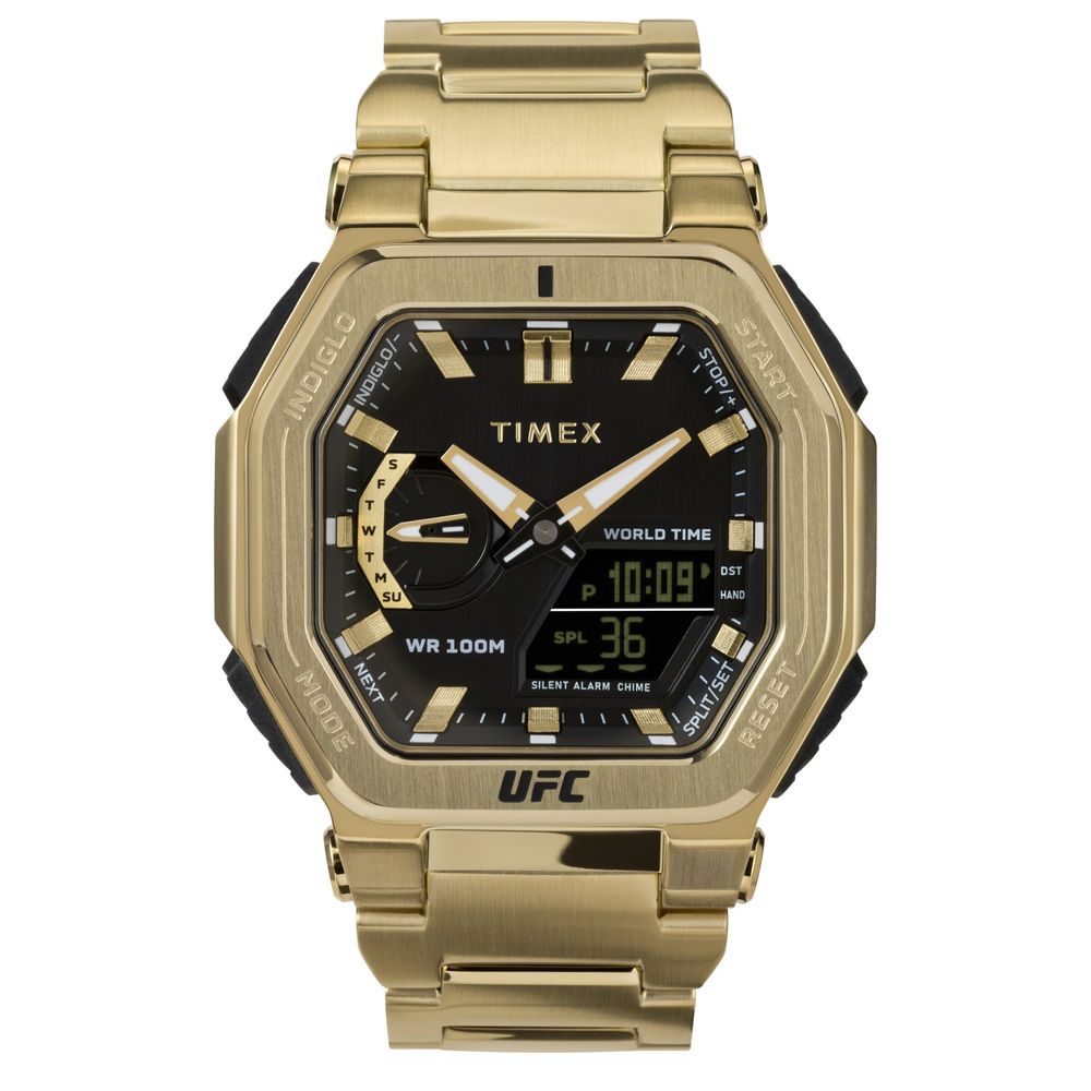 Gold Stainless Steel Sport Watch