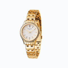Gold Stainless Steel Dress Watch