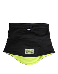 Men Black Polyester Knitted Bucket Capello Hat