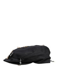 Men Black Cotton Embellished Newsboy Capello Hat