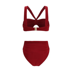 Bordeaux Polyester Bikini