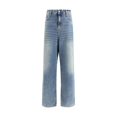 Blue Cotton Relaxed Fit Jeans