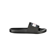 Black Polyurethane Men Slipper