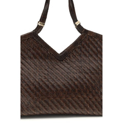 Brown Buffalo Leather Handbag