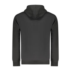 Black Cotton Men's Hoodie