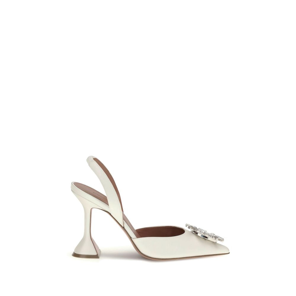 White Calf Leather Bos Taurus Pumps
