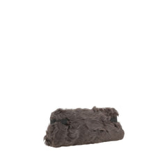 Brown Fur Clutch Bag