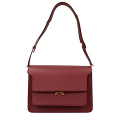 Red Leather Shoulder Bag