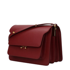 Red Leather Shoulder Bag