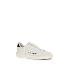 White Calf Leather Bos Taurus Low Top Sneakers