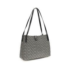 Black Cotton Shoulder Bag