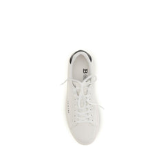 White Calf Leather Bos Taurus Low Top Sneakers