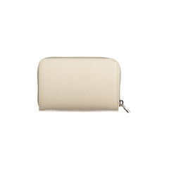Beige Polyurethane Women Wallet