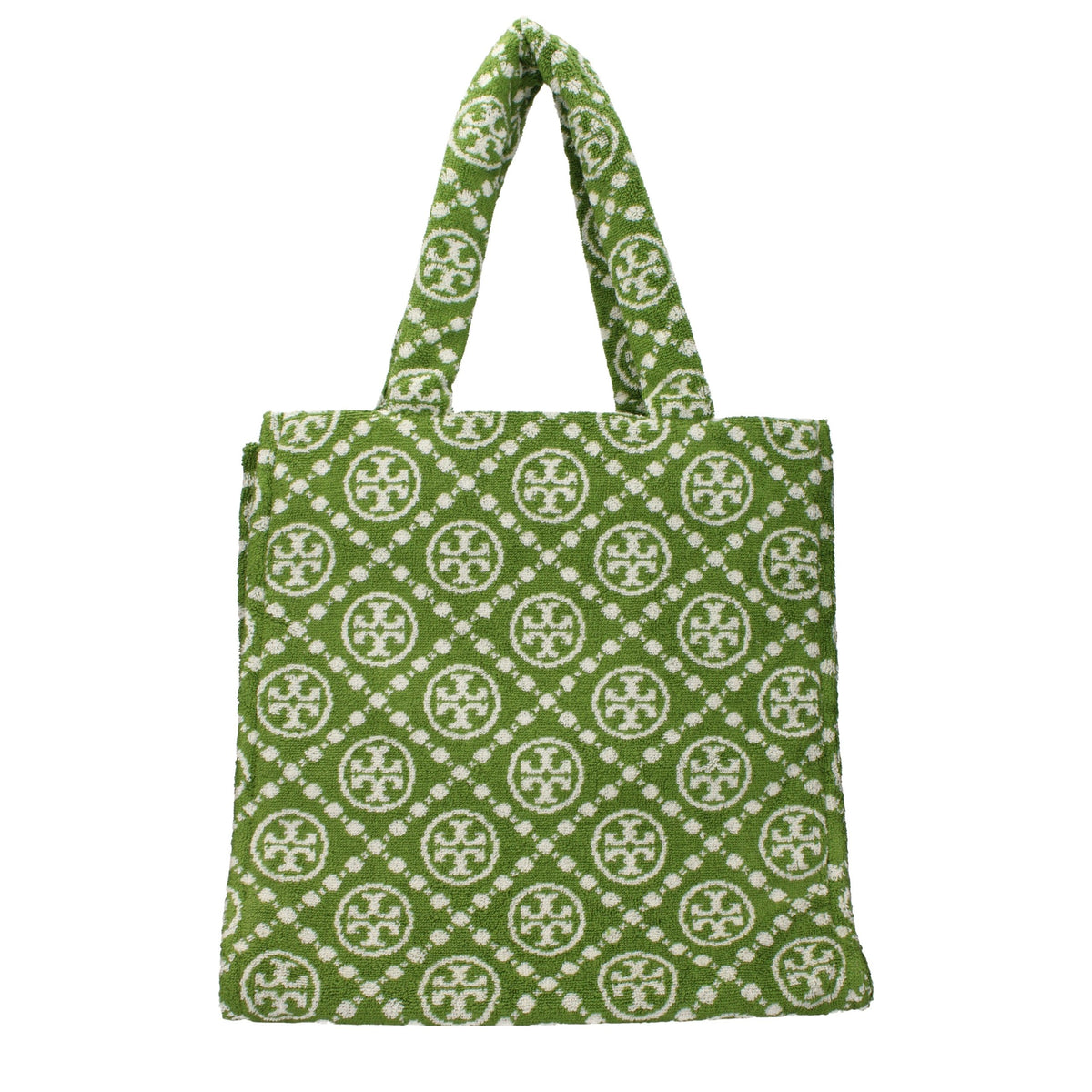 Green Cotton-Like Shoulder Bag