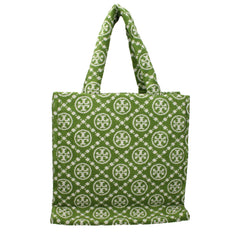 Green Cotton-Like Shoulder Bag