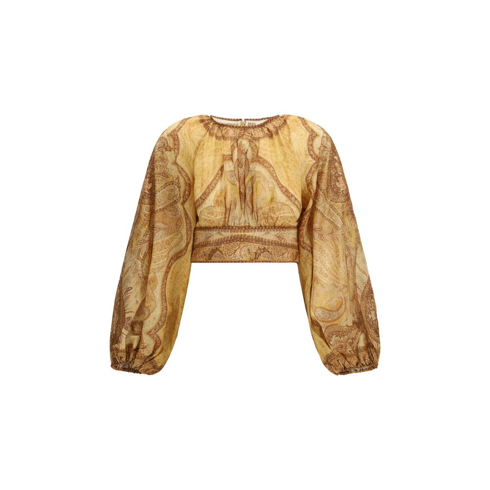 Bicolor Cotton Blouse