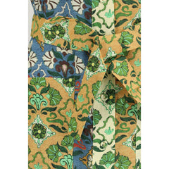 فستان كاجوال متعدد الألوان من الكتان