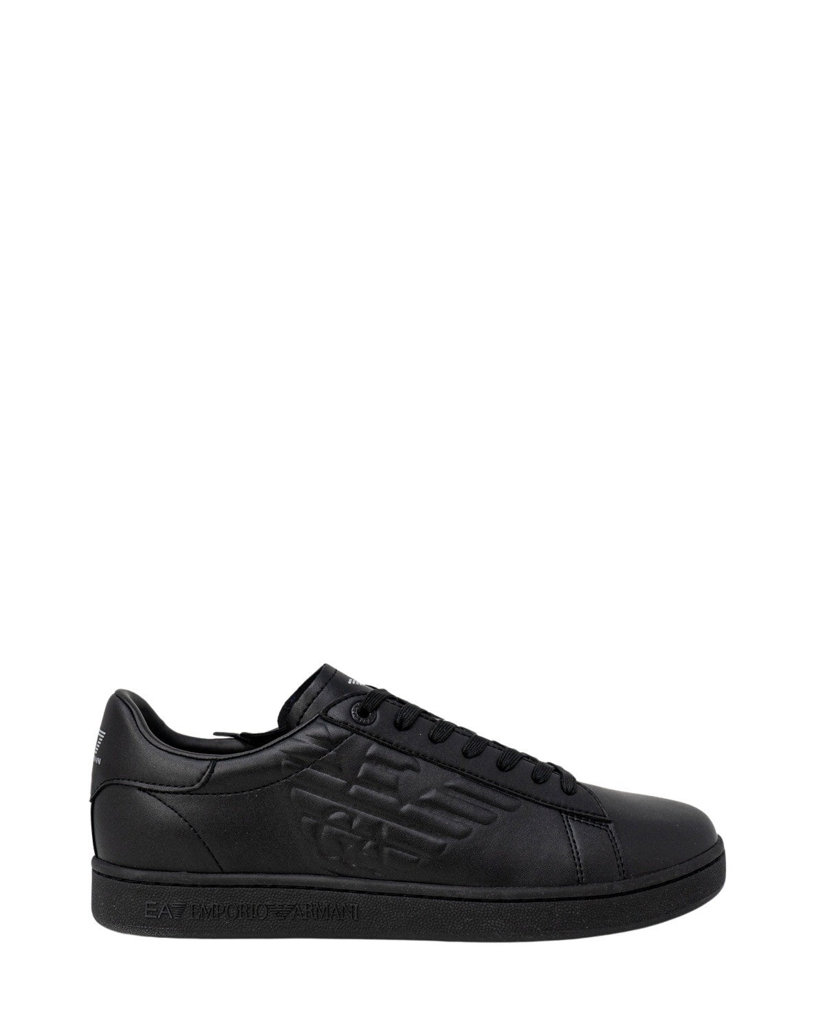 Black Polyester Low Top Sneakers
