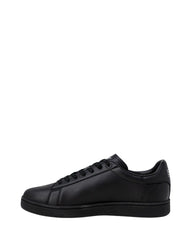 Black Polyester Low Top Sneakers