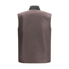 Brown Polyamide Sleveless Jacket