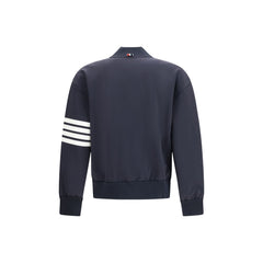 Blue Viscose Bomber