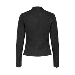 Black Polyethylene Biker Jacket