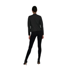 Black Polyethylene Biker Jacket