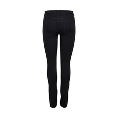 Black Viscose Skinny Jeans