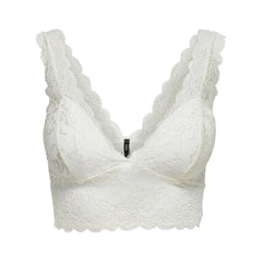 White Polyester Bra