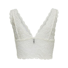 White Polyester Bra