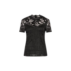 Black Polyamide T-Shirt