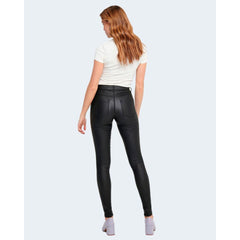 Black Viscose Skinny Jeans