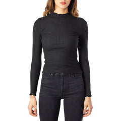 Black Polyester Turtleneck