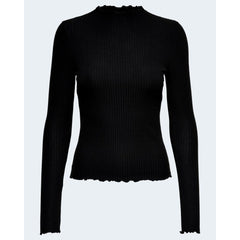 Black Polyester Turtleneck