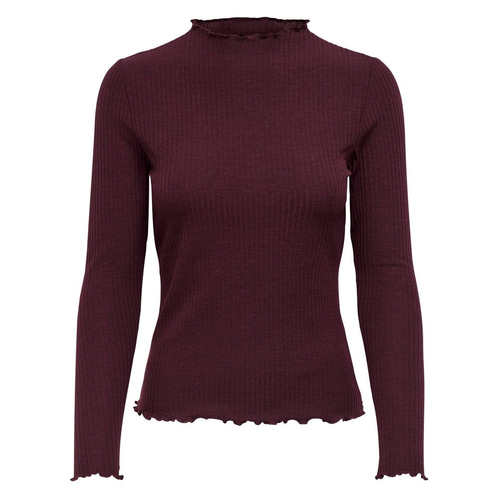 Bordeaux Polyester Turtleneck