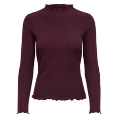 Bordeaux Polyester Turtleneck