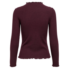 Bordeaux Polyester Turtleneck