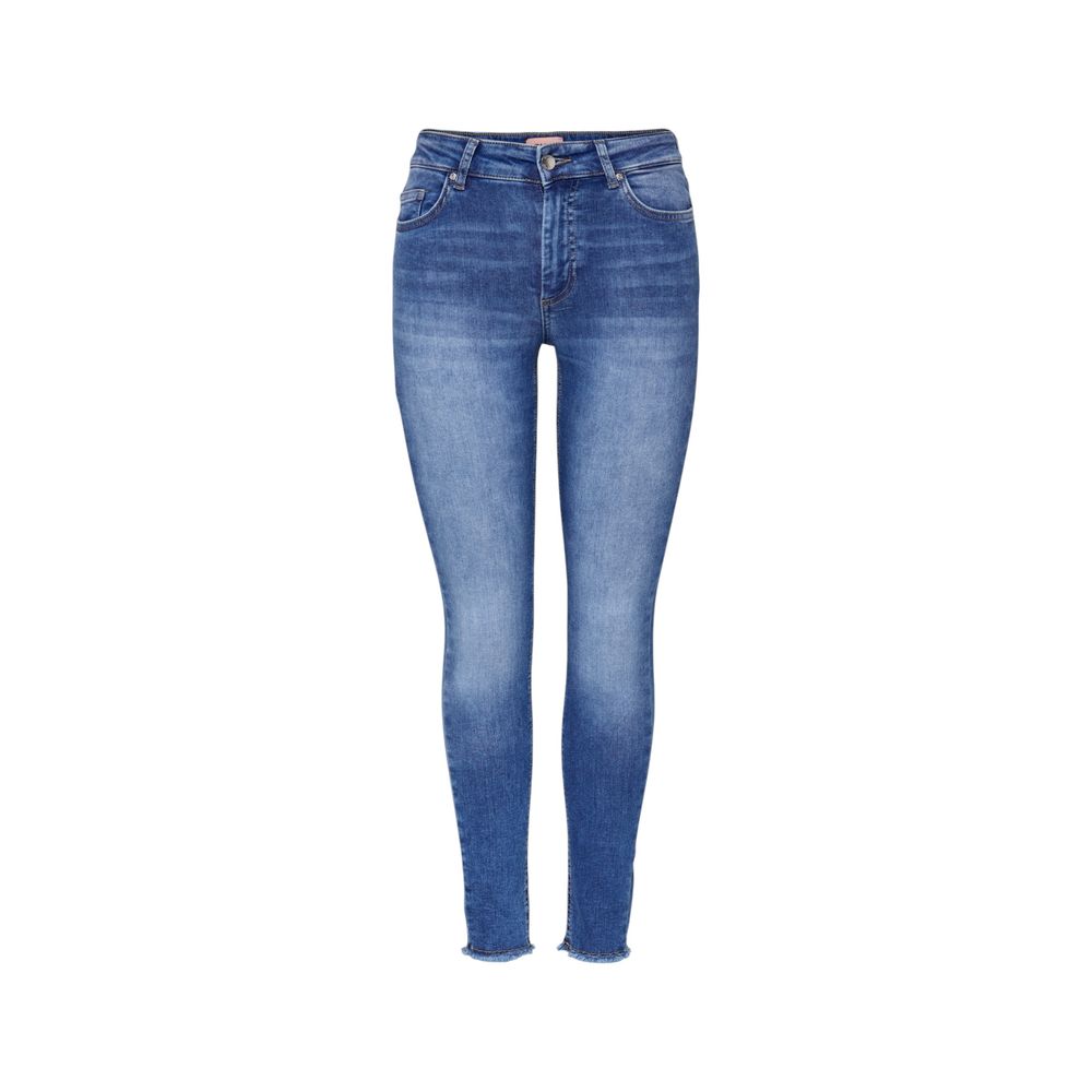Blue Cotton Skinny Jeans