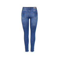 Blue Cotton Skinny Jeans