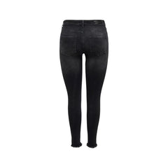 Black Cotton Skinny Jeans